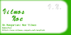 vilmos noe business card